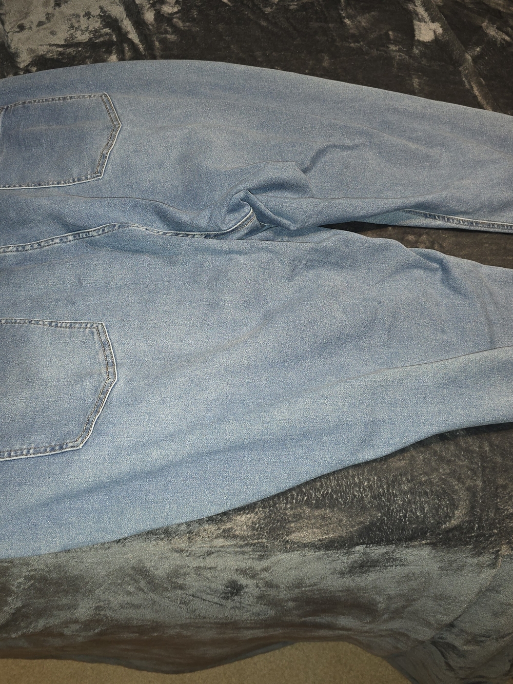 Terra & Sky Light Blue Straight Leg Women's Plus Jeans